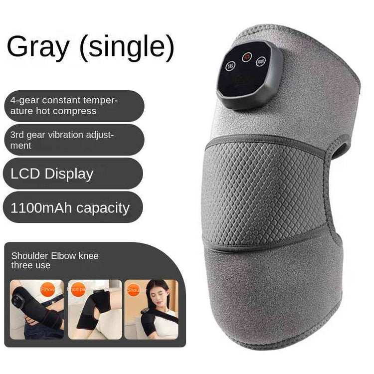 Electric Heated Knee and Calf Massager Warm Compress Knee Support