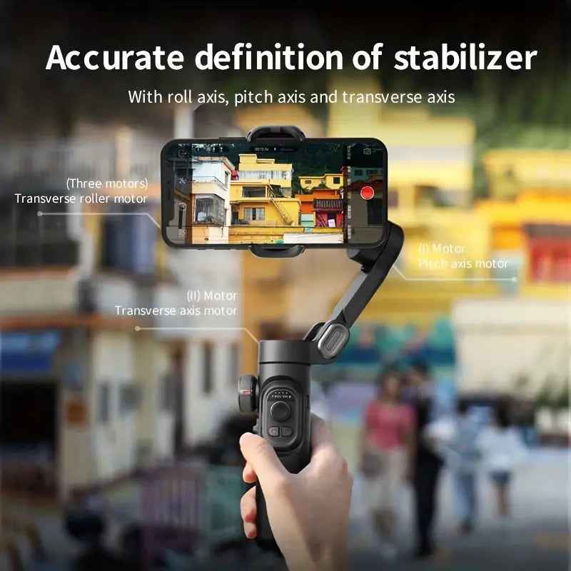 XE 3-Axis Handheld Gimbal Stabilizer for Smooth Smartphone Video Recording and Vlogging