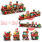 Christmas Countdown Train Toy Set - Building Blocks Countdown Calendar Santa Train for Kids - NOVA TRENZ