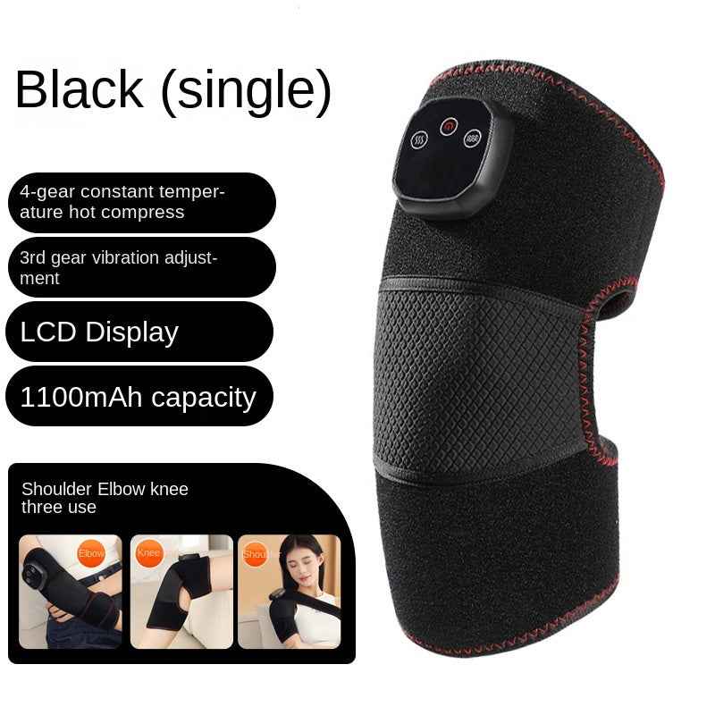 Electric Heated Knee and Calf Massager Warm Compress Knee Support