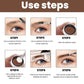 EELHOE Perfect Brow Stencil Kit, Waterproof Smooth Easy Color No Smudge No Makeup Natural Three-Dimensional Eyebrow Cream
