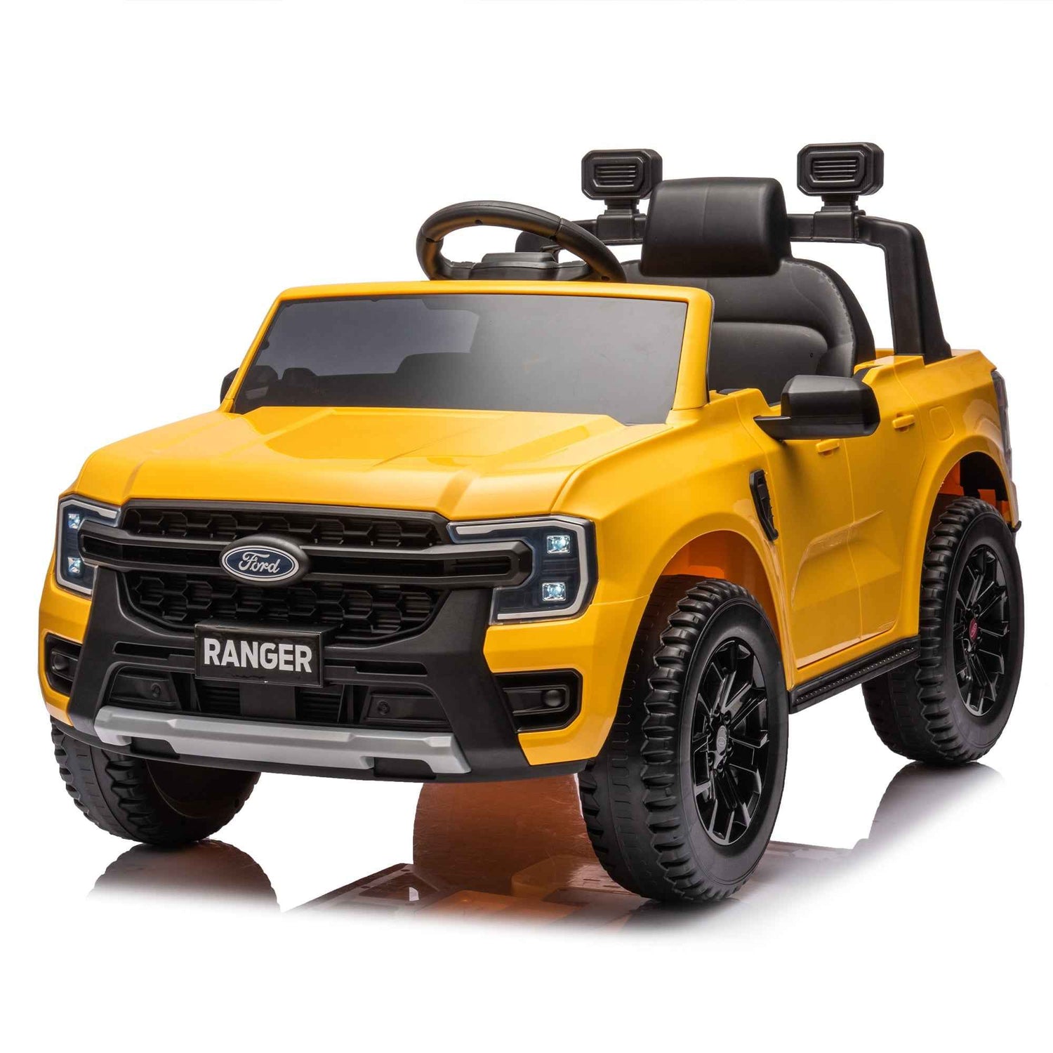 12V Kids Ride On Car W/Parents Remote Control,Licensed Ford Ranger,2WD,Rear wheel suspension,Low Start,Headlight,Horn,MP3,Blueto - NOVA TRENZ