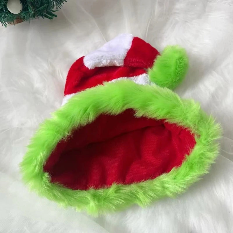 Plush Striped Santa Hat for Family Fun and Holiday Cheer - NOVA TRENZ