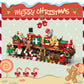 Christmas Countdown Train Toy Set - Building Blocks Countdown Calendar Santa Train for Kids - NOVA TRENZ