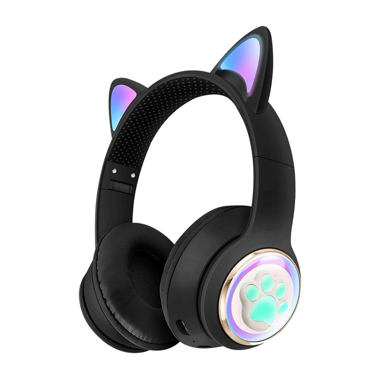 Luminous Cat Ears Cute Space Cabin Head Mounted Bluetooth Earphones Heavy Bass Gaming Wireless Earphones - NOVA TRENZ