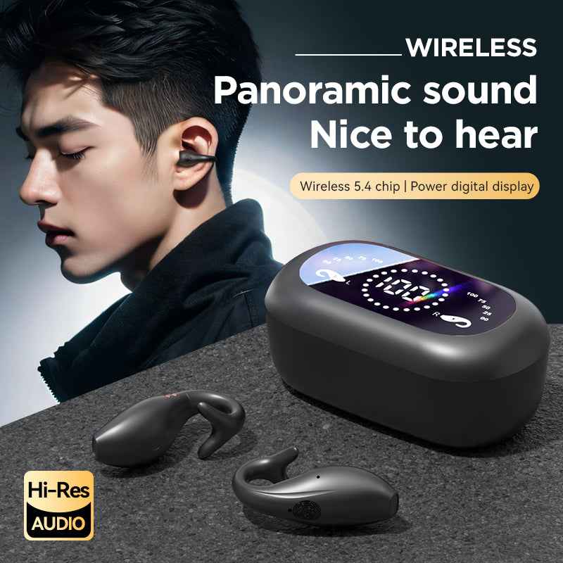 Dolphin M66 Bone Conduction Earphones Wireless with Digital Display and Noise Reduction 5.4 - NOVA TRENZ