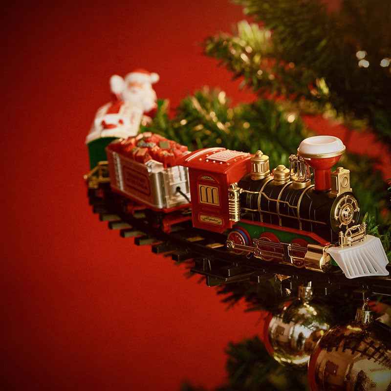 Christmas Train and Tree Set with Music Santa Gift for Kids - NOVA TRENZ