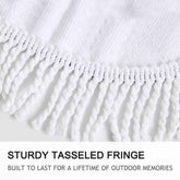 Microfiber Round Beach Towel for Adults – Large 150cm Dolphin Boho Printed Tapestry with Tassels - NOVA TRENZ