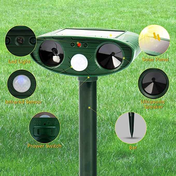 Solar Animal Repellent – Eco-Friendly Solar Powered Animal Deterrent
