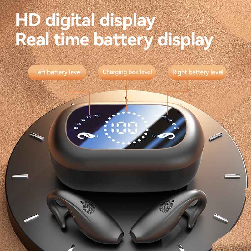 Dolphin M66 Bone Conduction Earphones Wireless with Digital Display and Noise Reduction 5.4 - NOVA TRENZ