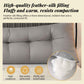 Fluffy Backrest Cushion - Classic Solid Brushed Triangular Bed Cushion for Ultimate Comfort - NOVA TRENZ