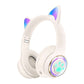 Luminous Cat Ears Cute Space Cabin Head Mounted Bluetooth Earphones Heavy Bass Gaming Wireless Earphones - NOVA TRENZ