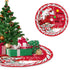 120CM Christmas Tree Skirt - Cartoon Forest Design for Festive Holiday Decoration - NOVA TRENZ