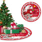 120CM Christmas Tree Skirt - Cartoon Forest Design for Festive Holiday Decoration - NOVA TRENZ