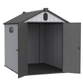 XWT012 Plastic Storage Shed for Garden 6x8ft - Backyard Tool Storage Solution - NOVA TRENZ