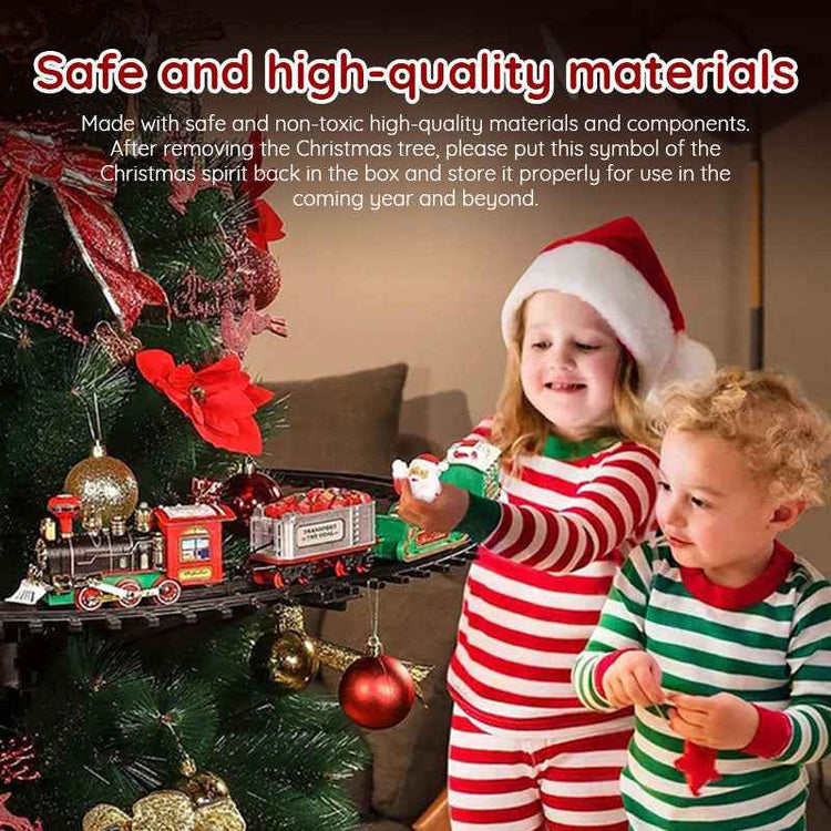 Christmas Train and Tree Set with Music Santa Gift for Kids - NOVA TRENZ
