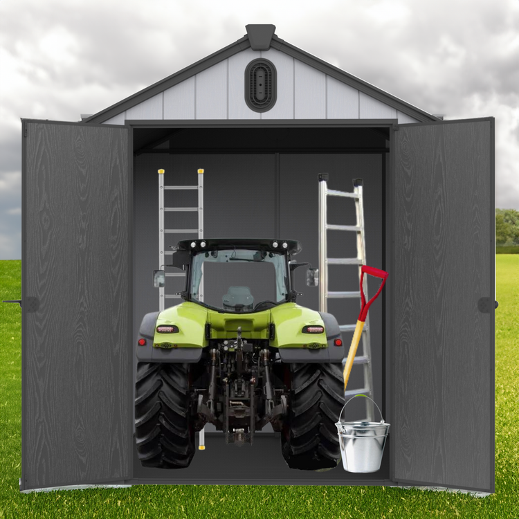 XWT012 Plastic Storage Shed for Garden 6x8ft - Backyard Tool Storage Solution - NOVA TRENZ