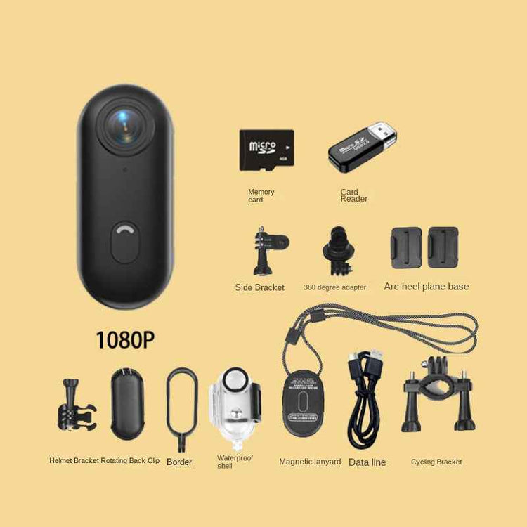 Thumb Bike Camera Magnetic Back Clip Sports Recorder