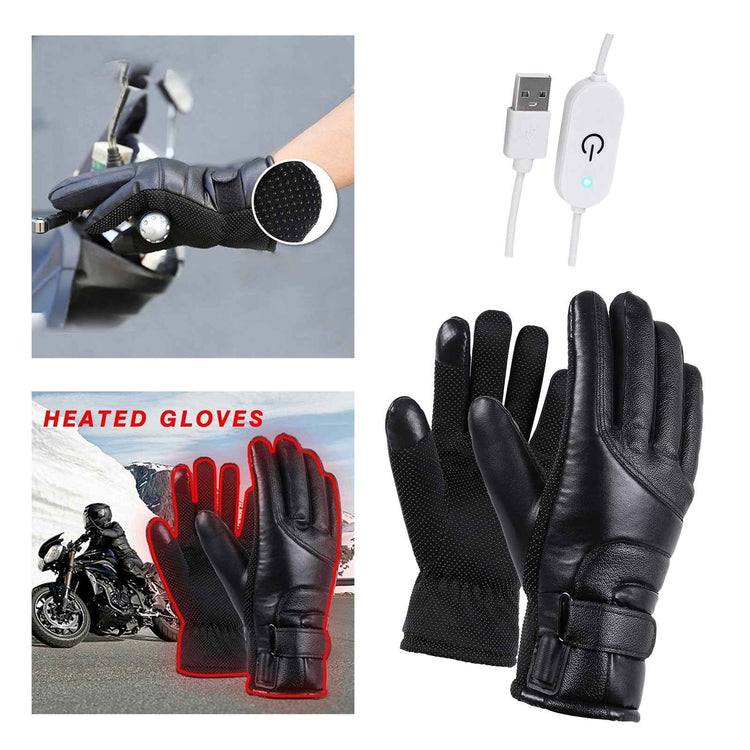 Electric Heated Gloves Waterproof Windproof - Stay Warm!
