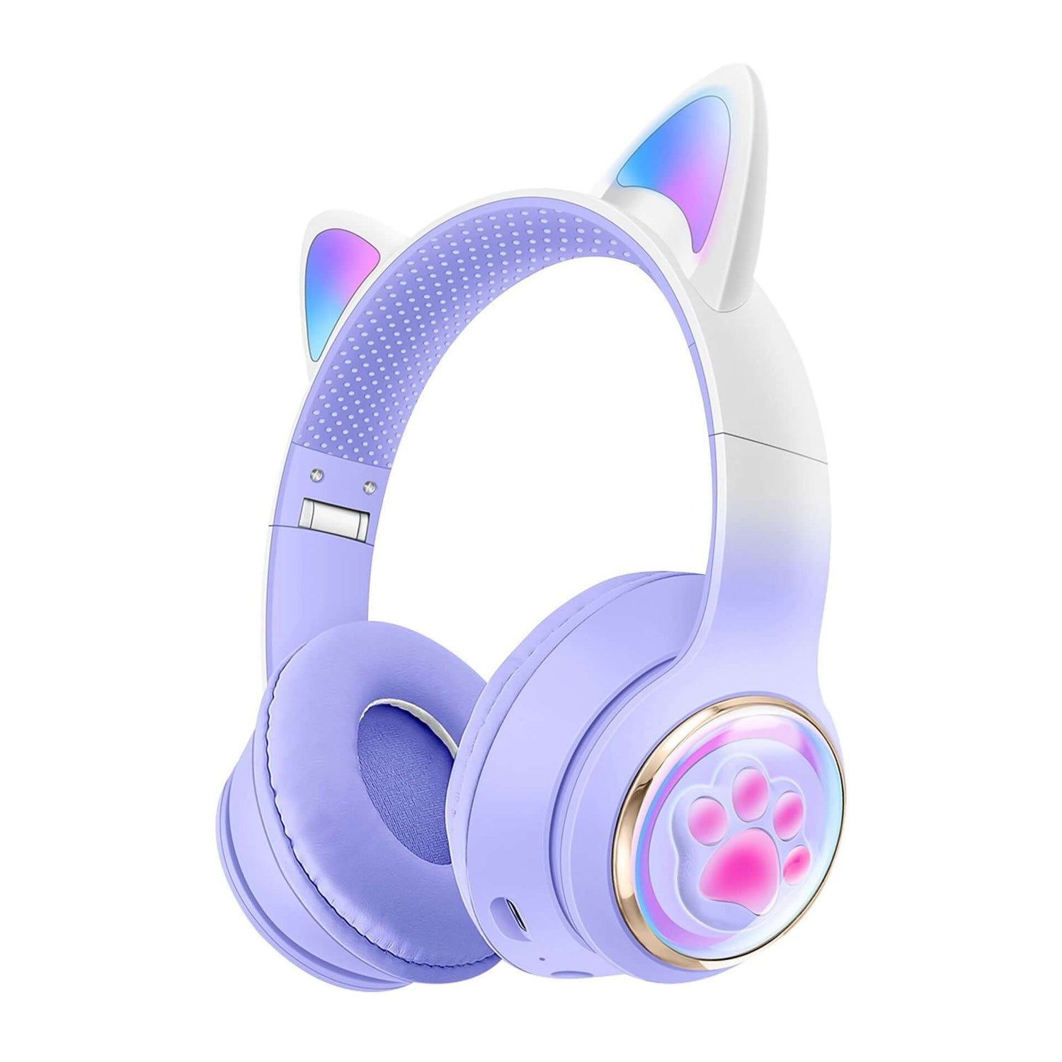 Luminous Cat Ears Cute Space Cabin Head Mounted Bluetooth Earphones Heavy Bass Gaming Wireless Earphones - NOVA TRENZ