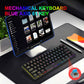 Plug-In Mechanical Keyboard 61 Keys with Blue Shaft – Mini Portable Wired Detachable Keyboard for Esports