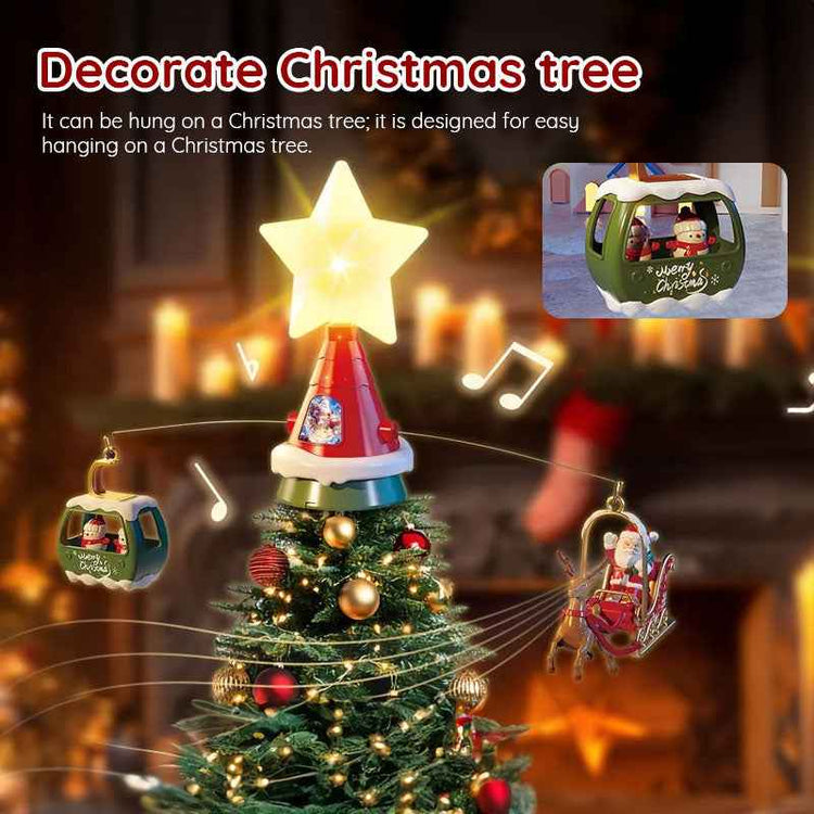 Christmas Train and Tree Set with Music Santa Gift for Kids - NOVA TRENZ