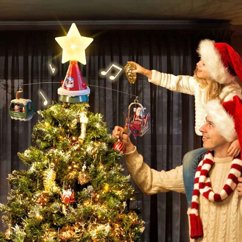 Christmas Train and Tree Set with Music Santa Gift for Kids - NOVA TRENZ