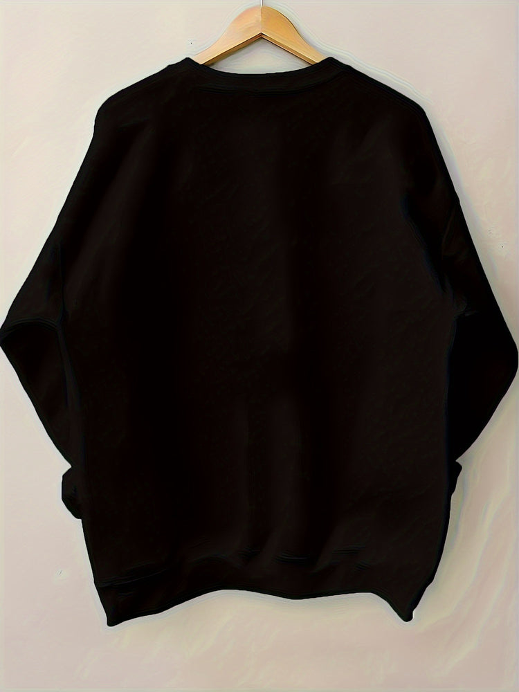 Christmas Graphic Sweatshirt - Crew Neck Casual Style for the Holidays - NOVA TRENZ