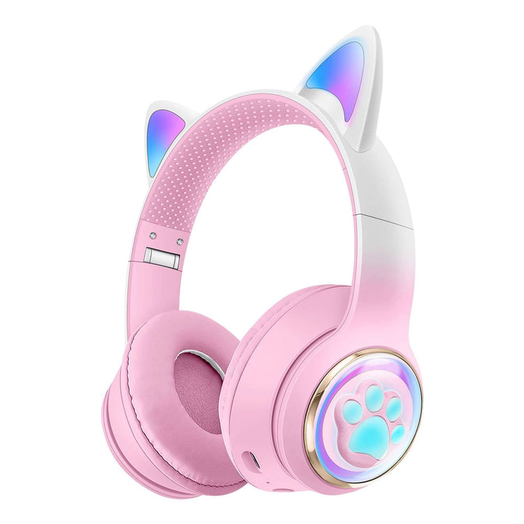 Luminous Cat Ears Cute Space Cabin Head Mounted Bluetooth Earphones Heavy Bass Gaming Wireless Earphones - NOVA TRENZ
