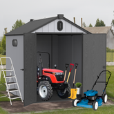 XWT012 Plastic Storage Shed for Garden 6x8ft - Backyard Tool Storage Solution - NOVA TRENZ