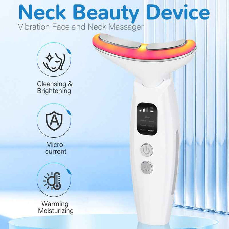 7-color light beauty neck instrument screen display massage instrument neck beauty instrument neck wrinkle auxiliary tool