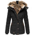 Zipper Hooded Cotton Jacket - Long Sleeved Slim Fit Coat