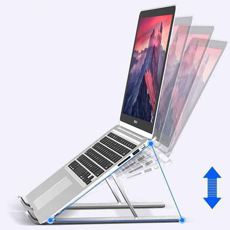 Notebook Stand Foldable Portable Base Cooling Pad High Bracket Aluminum Alloy Desktop Stable Computer Holder
