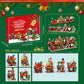 Christmas Countdown Train Toy Set - Building Blocks Countdown Calendar Santa Train for Kids - NOVA TRENZ