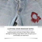 Jakehoe Clothes Stain Remover Wipes Grease Stain Remover Mild Clean Clean White Color Protection Stain Remover