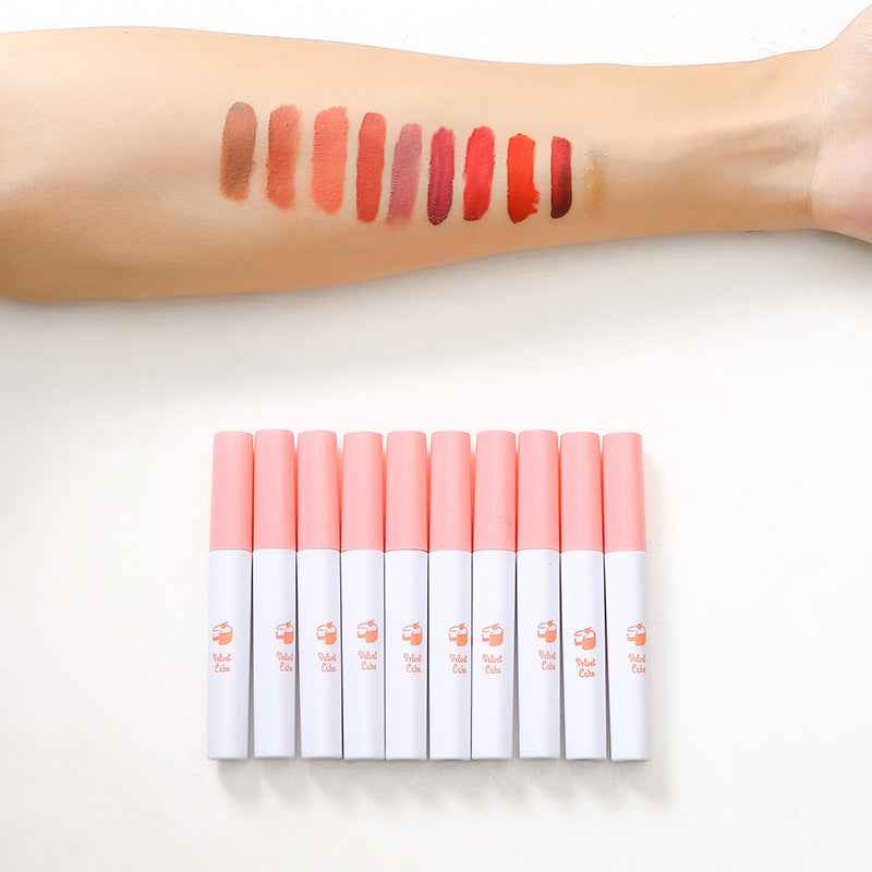 10 PCS Lana Del Rey Lipstick Matte Non Stick Cup Lip Gloss Smoke Pipe Lip Gloss Set Velvet Liquid Lipstick