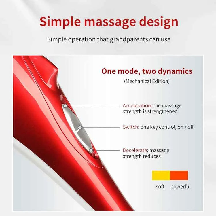 KLASVSA Electric Dolphin Shiatsu Massager for Full Body Pain Relief - Hammer Shoulder and Lumbar Acupressure Vibrator - NOVA TRENZ