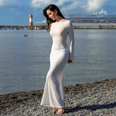 Backless Hooded Dress - Trendy See Through Fashion for Women - NOVA TRENZ