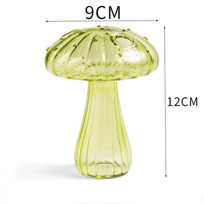 Glass Mushroom Vase for Aromatherapy & Hydroponic Flower Arrangements - Creative Home Decoration - NOVA TRENZ