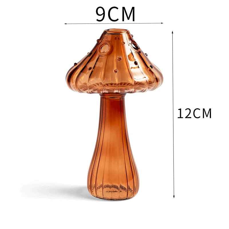 Glass Mushroom Vase for Aromatherapy & Hydroponic Flower Arrangements - Creative Home Decoration - NOVA TRENZ