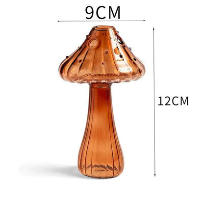 Glass Mushroom Vase for Aromatherapy & Hydroponic Flower Arrangements - Creative Home Decoration - NOVA TRENZ