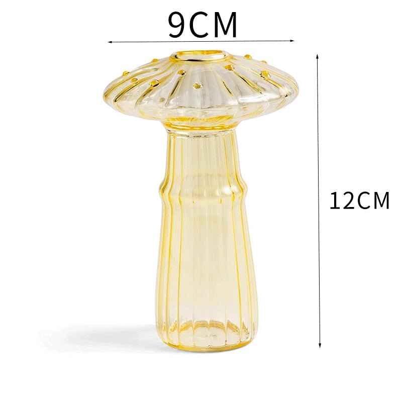 Glass Mushroom Vase for Aromatherapy & Hydroponic Flower Arrangements - Creative Home Decoration - NOVA TRENZ