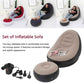 Inflatable Air Mattress Sofa - Comfortable Lazy Deck Chair & Leg Stool for Home and Outdoor Use - NOVA TRENZ