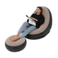 Inflatable Air Mattress Sofa - Comfortable Lazy Deck Chair & Leg Stool for Home and Outdoor Use - NOVA TRENZ