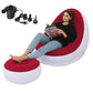 Inflatable Air Mattress Sofa - Comfortable Lazy Deck Chair & Leg Stool for Home and Outdoor Use - NOVA TRENZ