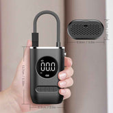 Portable Car Tire Inflator Pump - Mini Wireless Charging Electric Inflator for Bikes and Cars - NOVA TRENZ