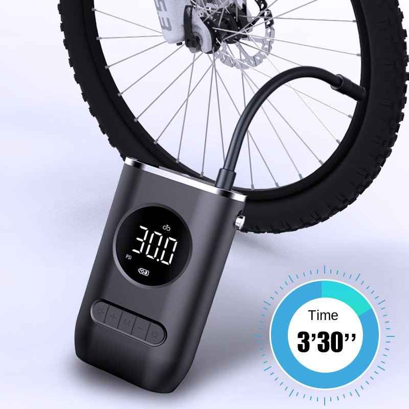 Portable Car Tire Inflator Pump - Mini Wireless Charging Electric Inflator for Bikes and Cars - NOVA TRENZ