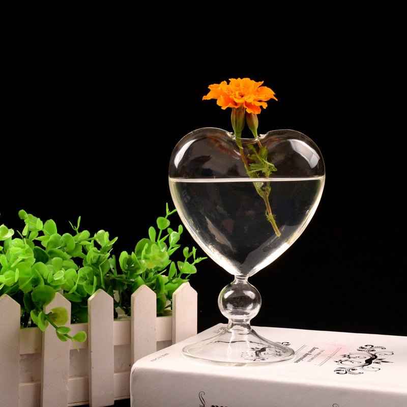Transparent Love Vase Hydroponic Flower Device for Home Decoration and Flower Arrangement Craft - NOVA TRENZ