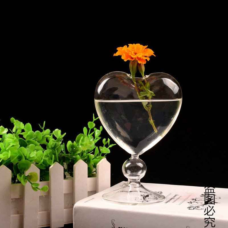 Transparent Love Vase Hydroponic Flower Device for Home Decoration and Flower Arrangement Craft - NOVA TRENZ