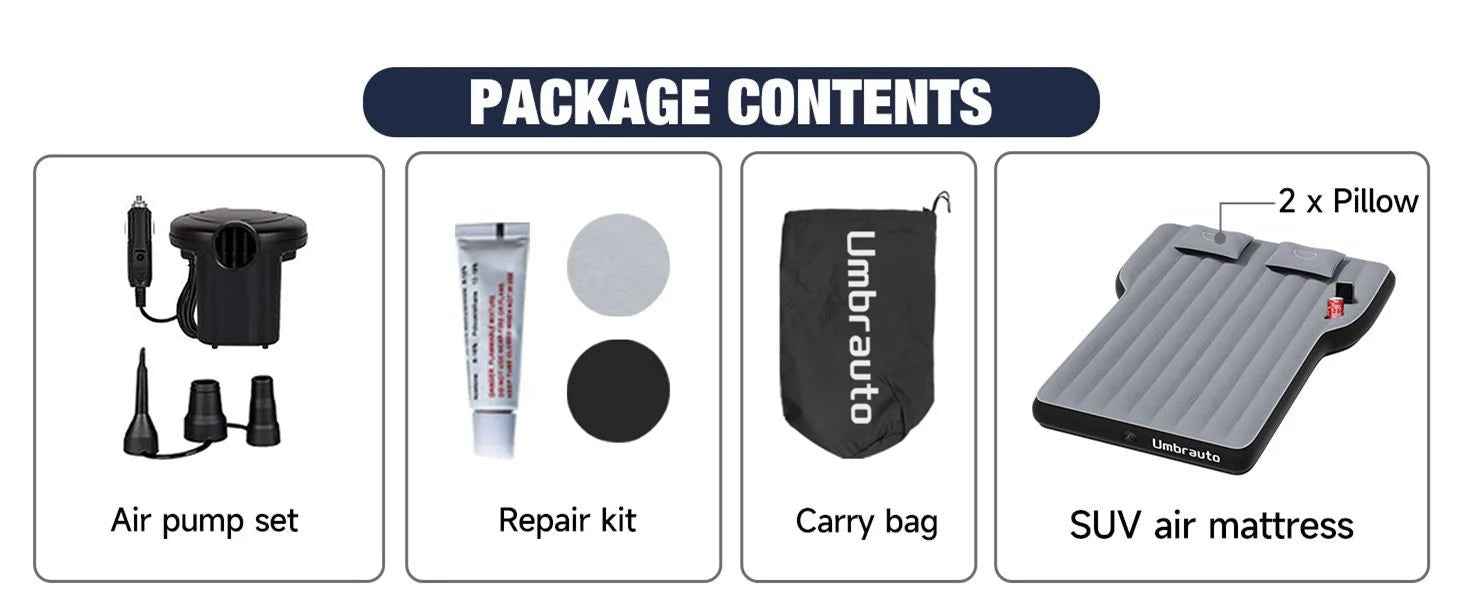 Umbrauto Tesla Y Car Camping Mattress - Thicken Air Mattress for Comfortable SUV Adventures, Gray - NOVA TRENZ